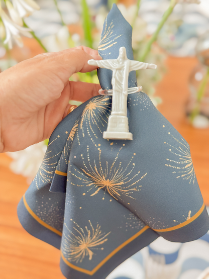 Guardanapo estampado Azul Rio de Janeiro