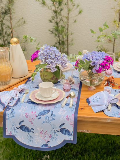 Trilho De Mesa Tartaruga Azul