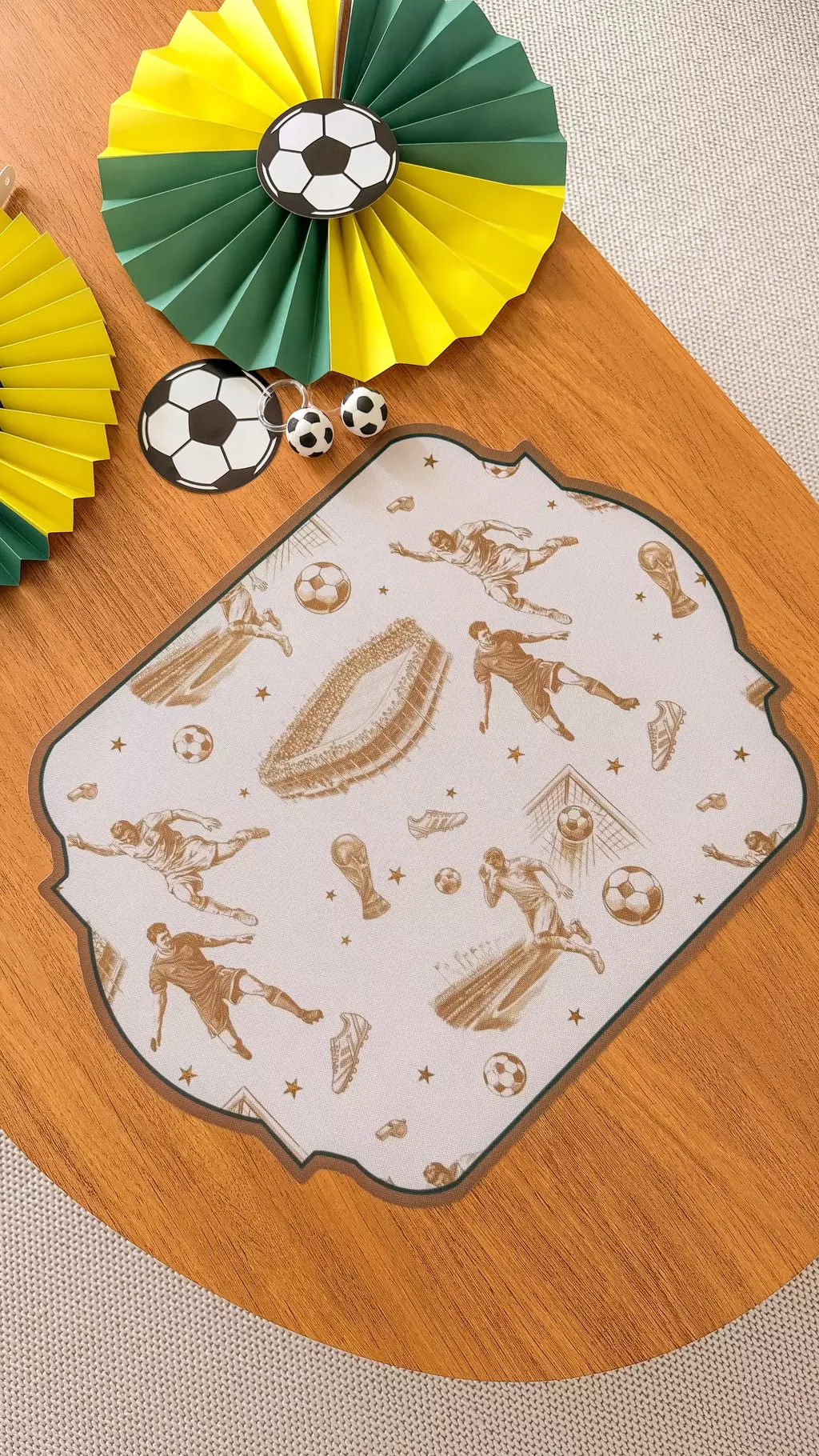 Kit 6 Americanos Copa do mundo - dourado
