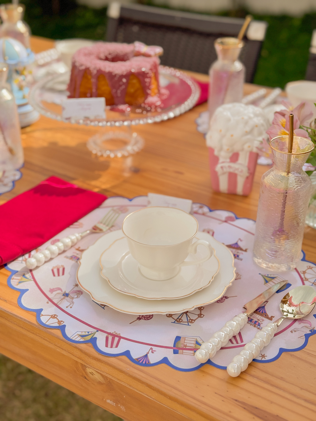 Kit de Mesa Posta Parque de diversões