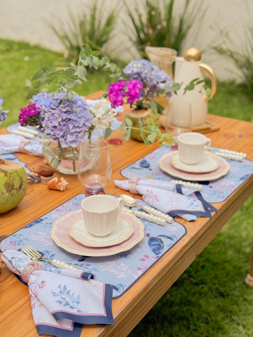 Kit de Mesa Posta Tartaruga Azul