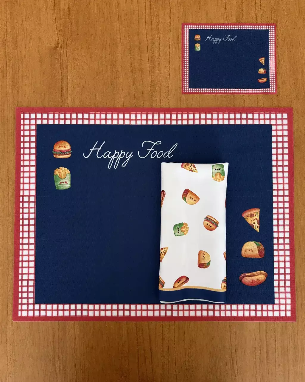 Kit de Mesa Posta Happy Food