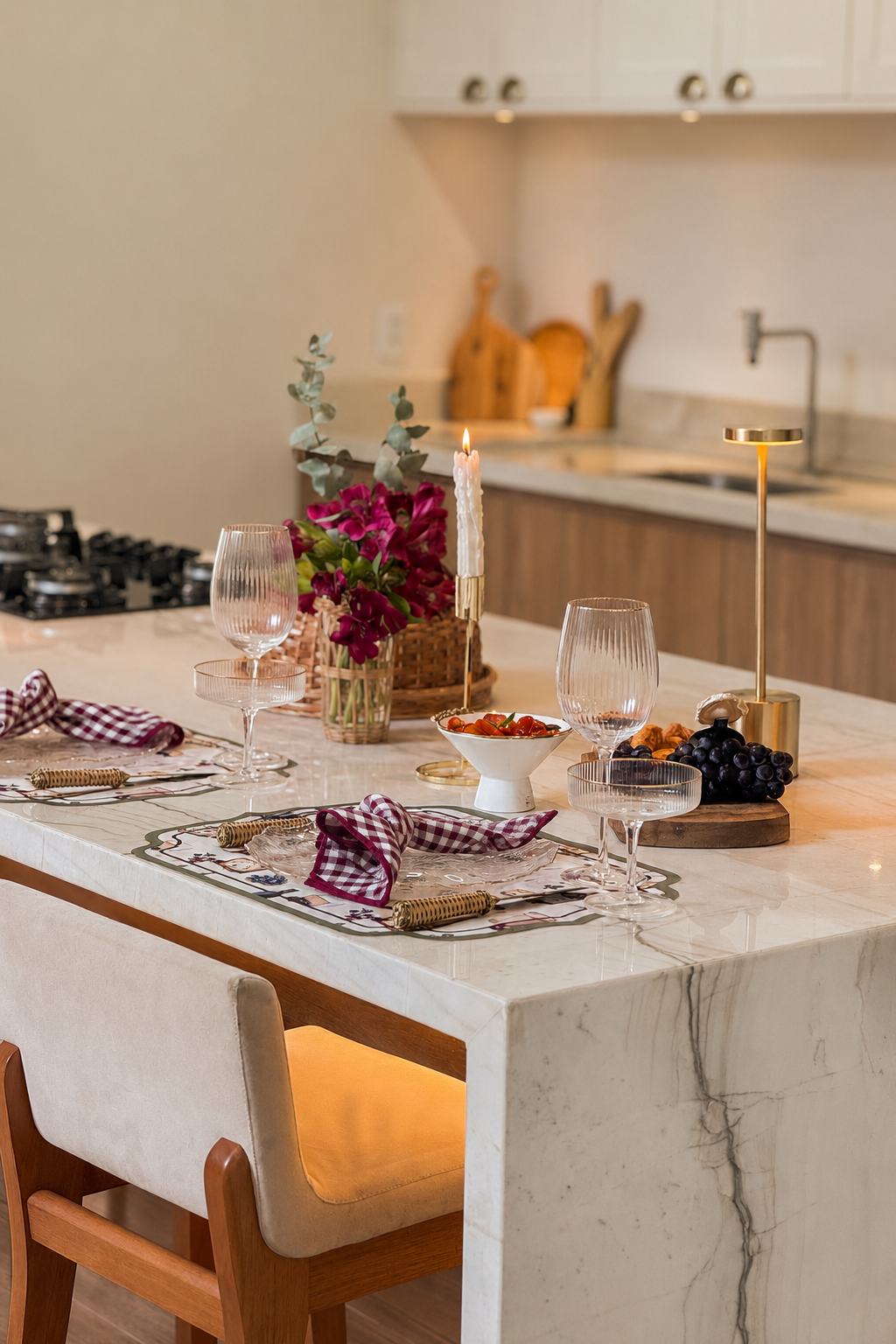Kit de Mesa Posta Queijos e vinhos