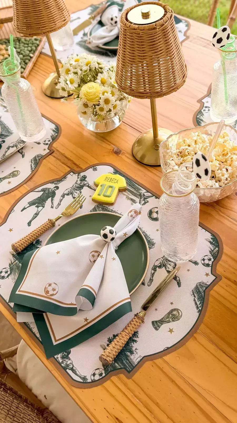 Kit de Mesa Posta Copa do Mundo - verde