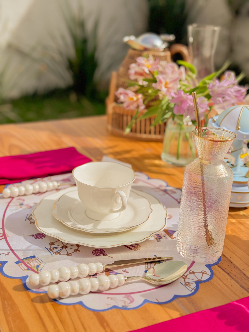 Kit de Mesa Posta Parque de diversões