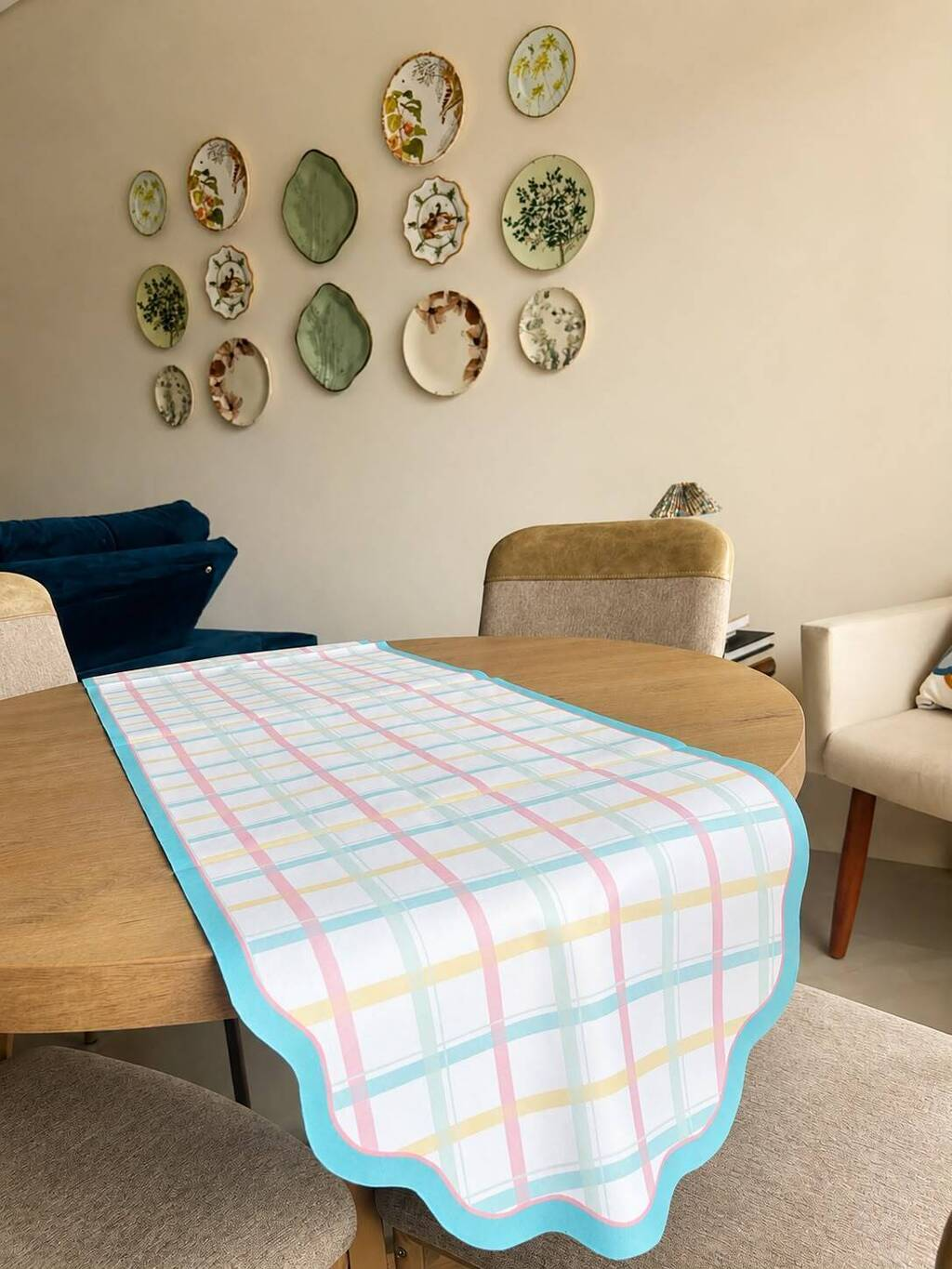 Trilho De Mesa Xadrez Candy