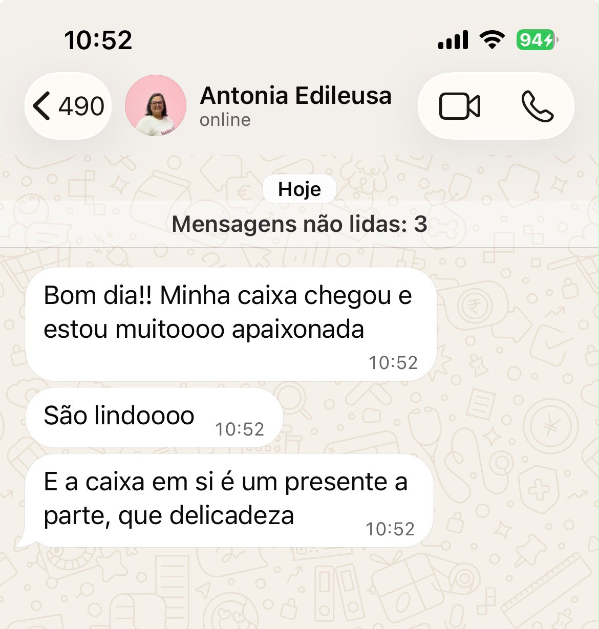 Feedback de antonia